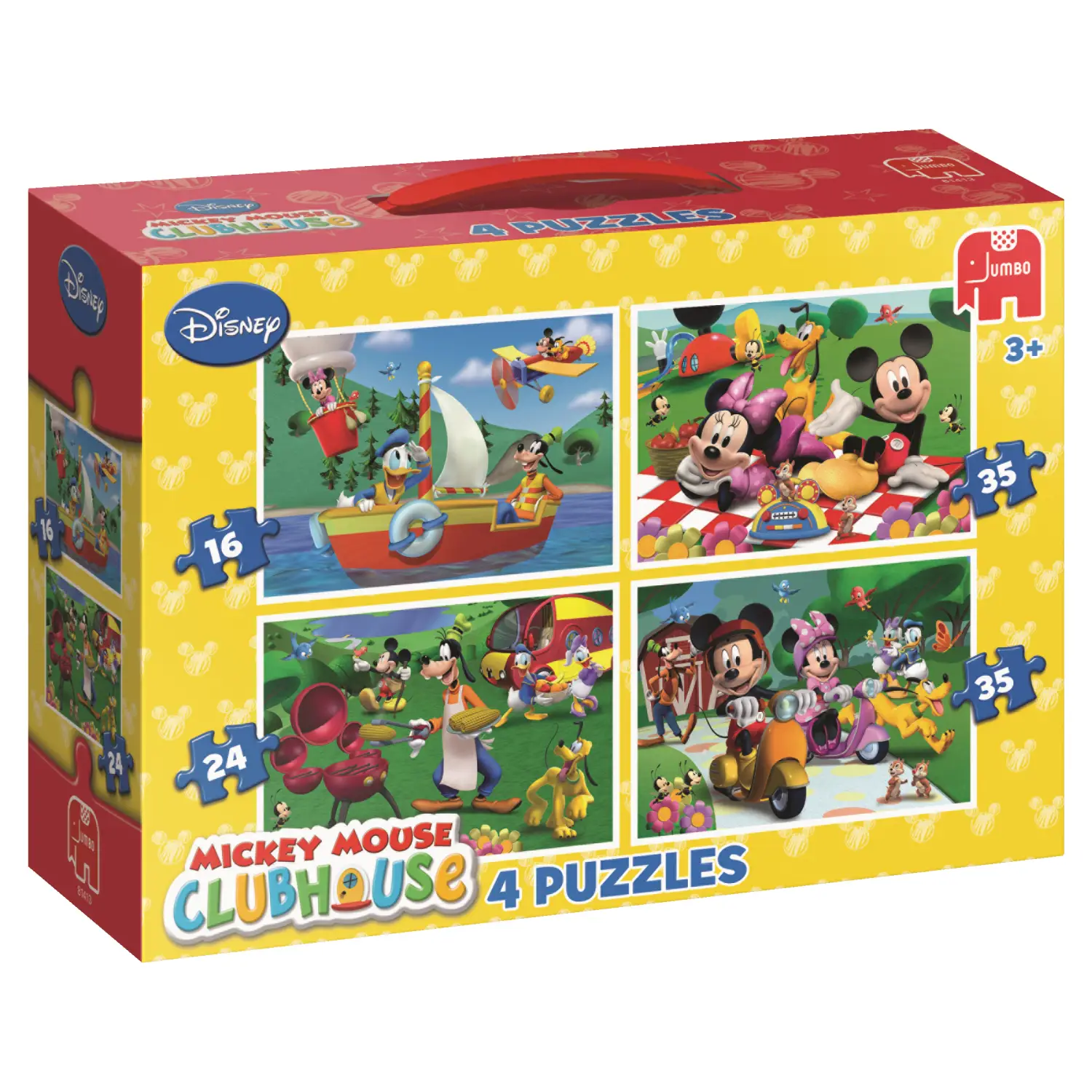 Jumbo Mickey Mouse 4in1 Puzzle Lidl 81413 12 Parça Figür Oyuncak