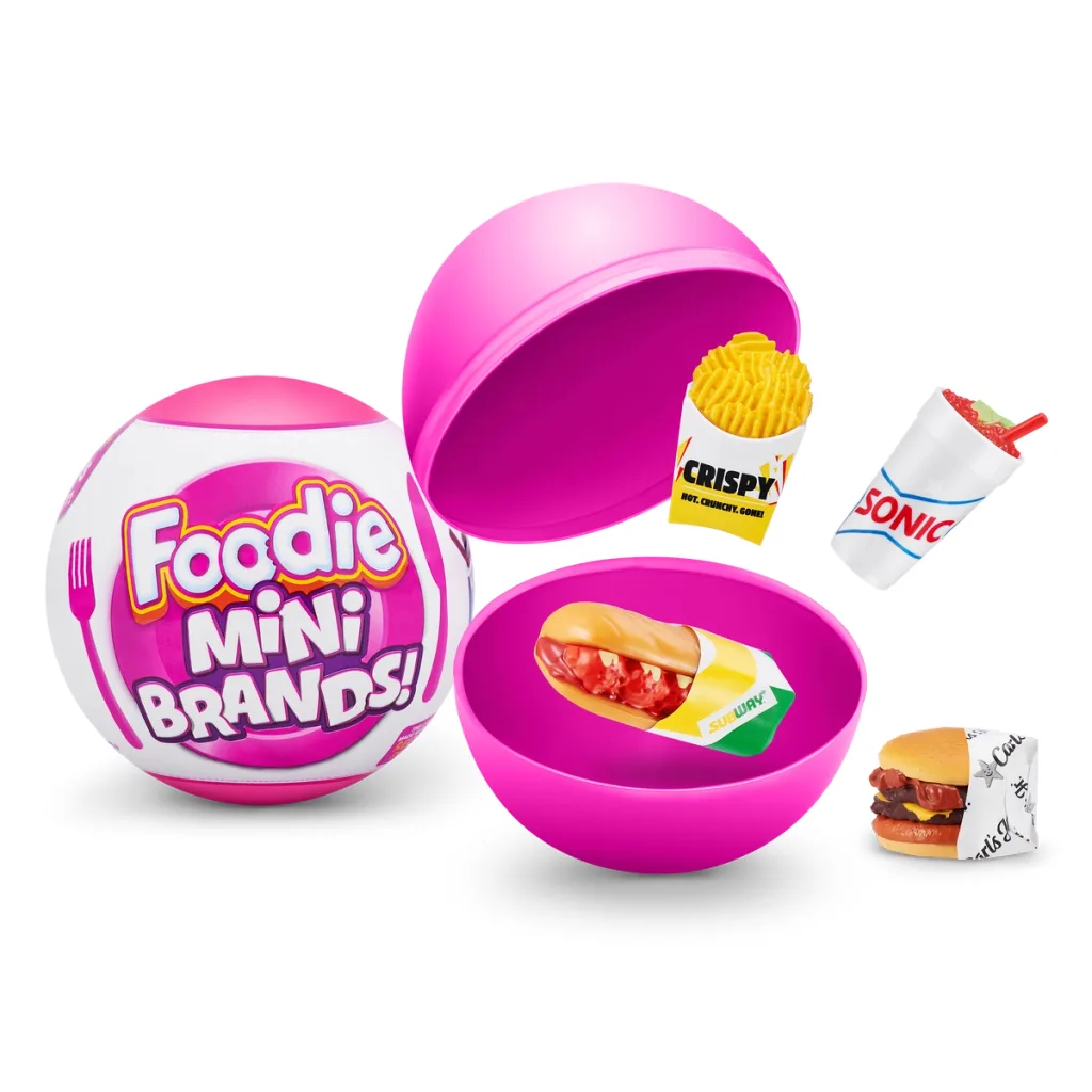 ZURU 5 Surprise Foodie Mini Brands 77262 Gıda 5 Parça Oyuncak Figür Figür Oyuncak