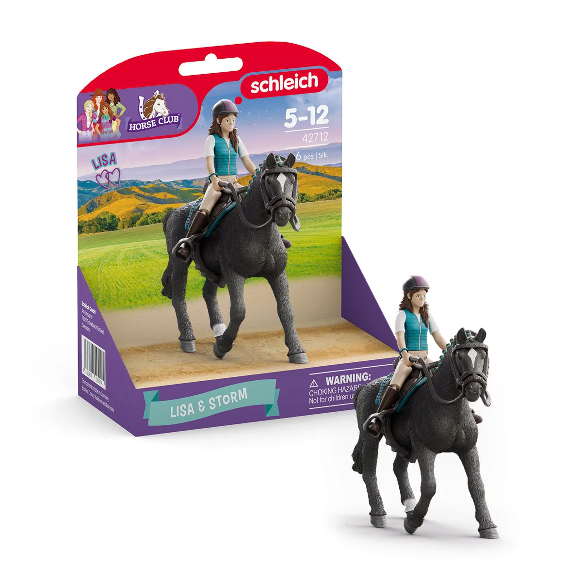 schleich HORSE CLUB 42712 Horses At 6 Parça Oyuncak Figür Figür Oyuncak