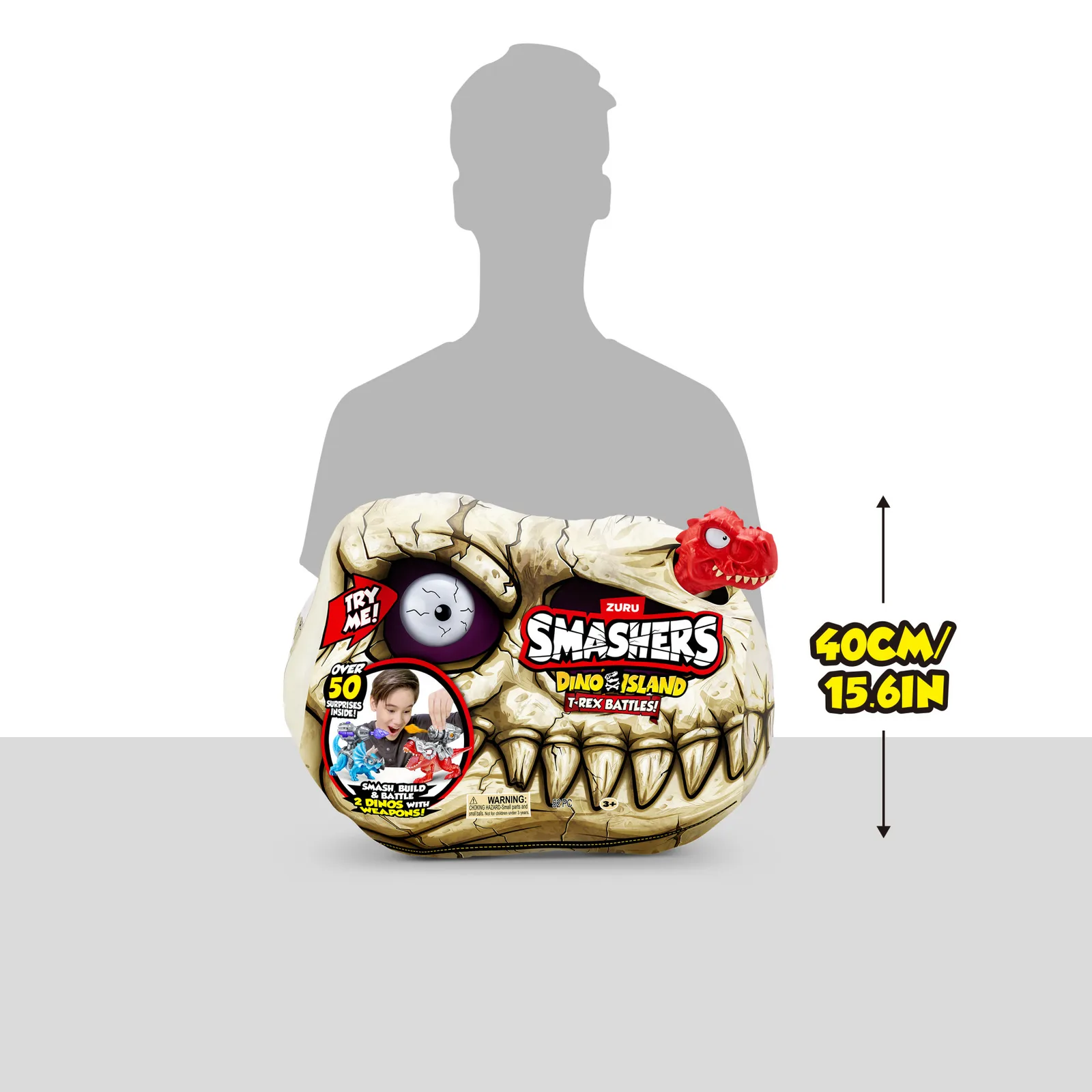 ZURU Smashers 74102 Dinozor 50 Parça Oyuncak Figür Thumbnail 14