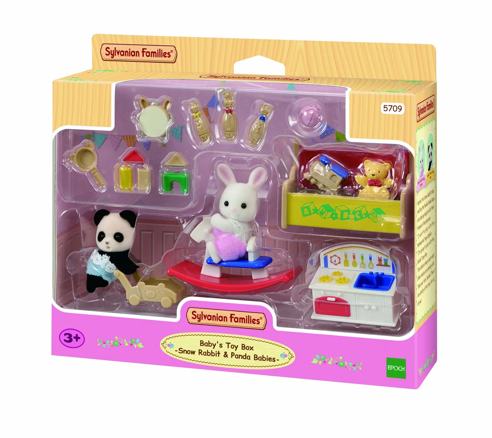 Sylvanian Families 5709 Panda, Tavşan 14 Parça Oyuncak Figür Thumbnail 2