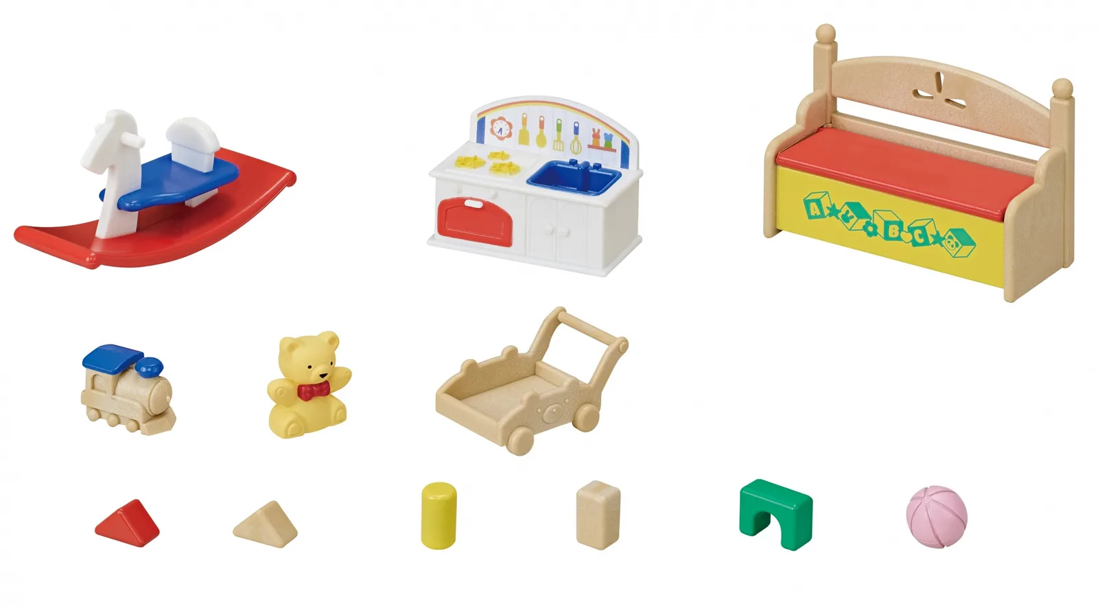 Sylvanian Families 5709 Panda, Tavşan 14 Parça Oyuncak Figür Thumbnail 8