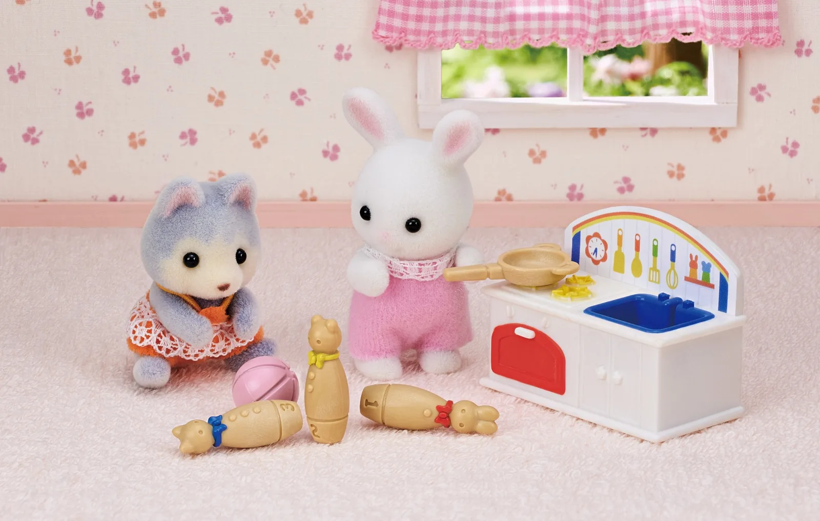 Sylvanian Families 5709 Panda, Tavşan 14 Parça Oyuncak Figür Thumbnail 22