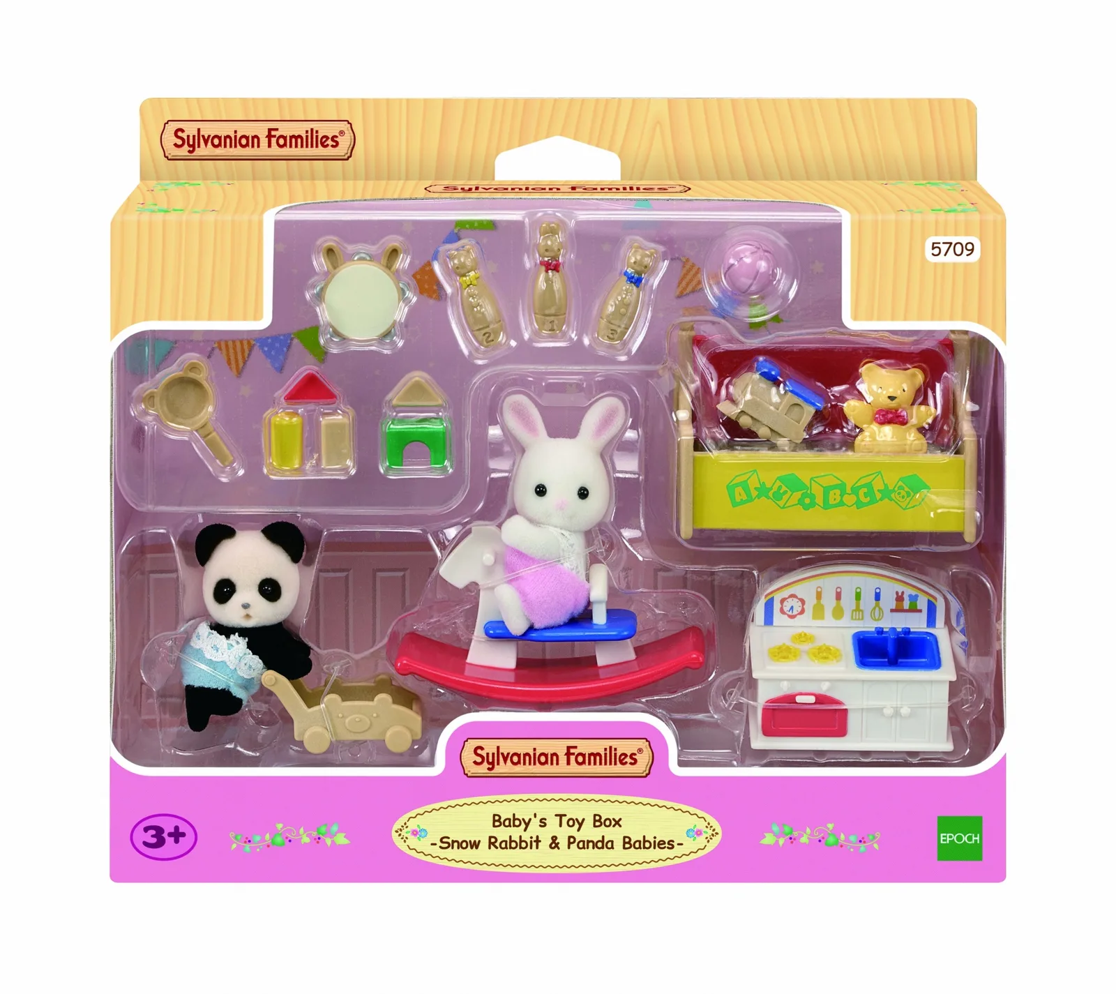 Sylvanian Families 5709 Panda, Tavşan 14 Parça Oyuncak Figür Figür Oyuncak