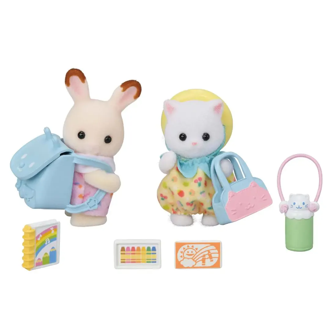 Sylvanian Families 5747 Kedi, Tavşan 9 Parça Oyuncak Figür Thumbnail 1