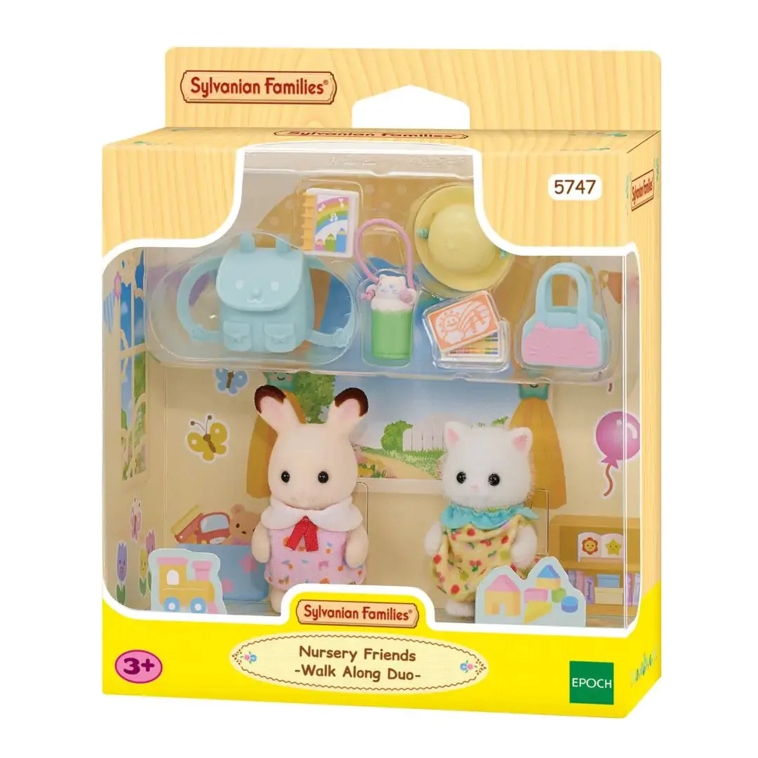 Sylvanian Families 5747 Kedi, Tavşan 9 Parça Oyuncak Figür Figür Oyuncak
