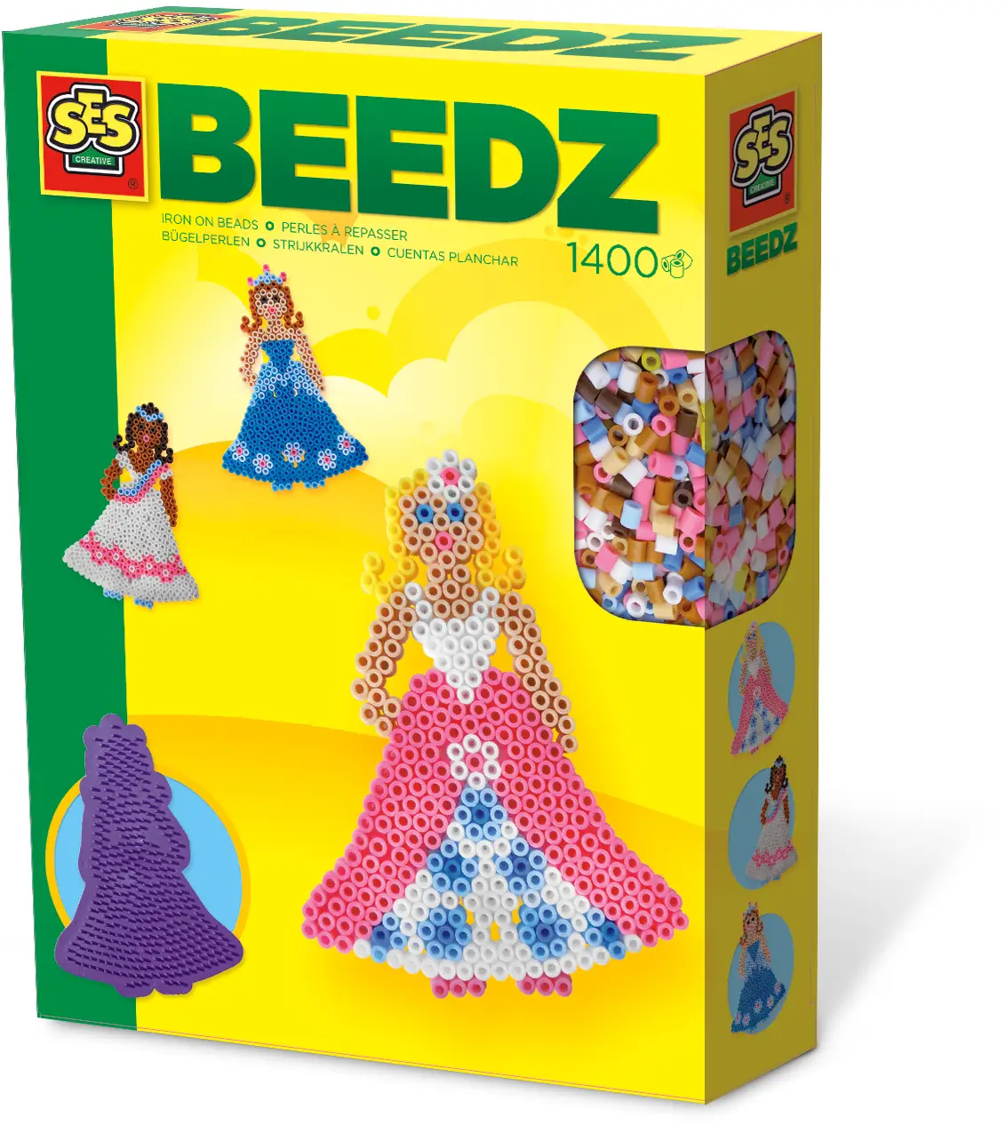 SES Creative Children's Iron-on Beads Princess Set 14671 Figür Oyuncak
