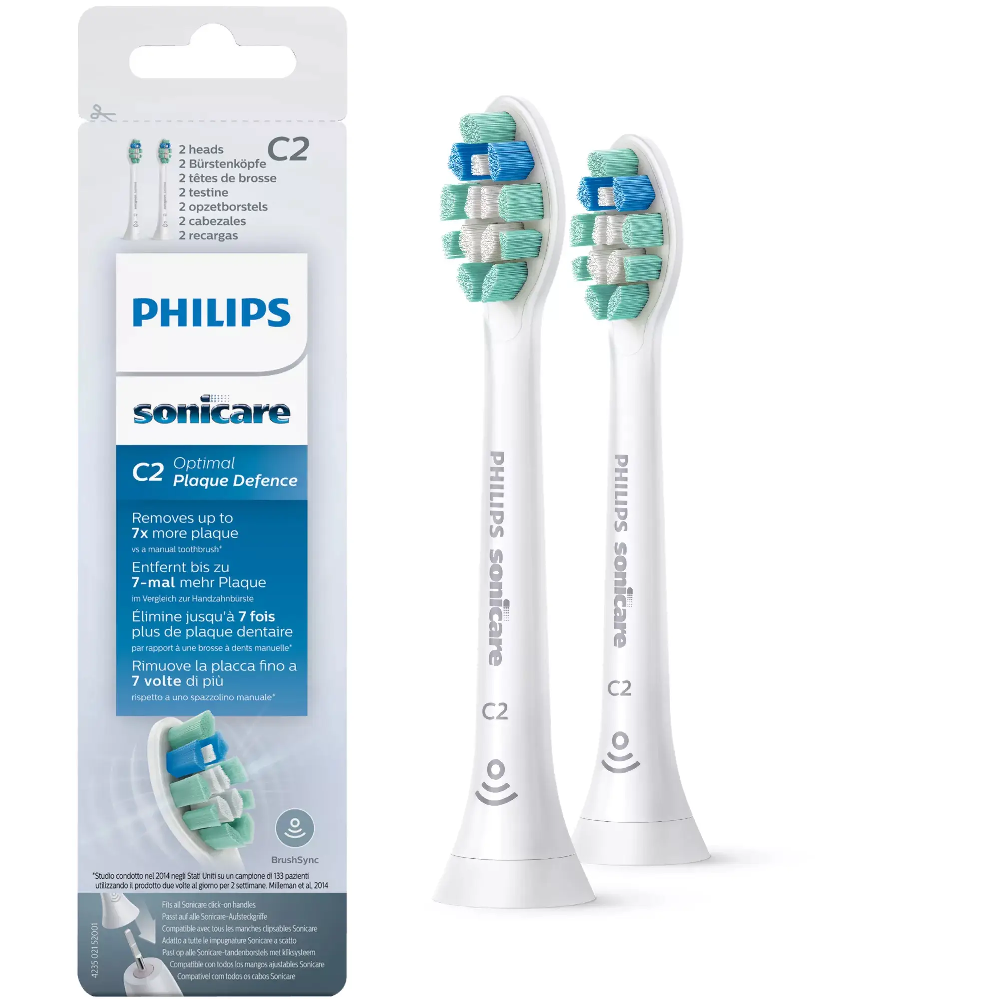 Philips C2 Optimal Plaque Defence HX9022/10 Philips Sonicare C2 Optimal Plaque Defence Fırça Başlıkları