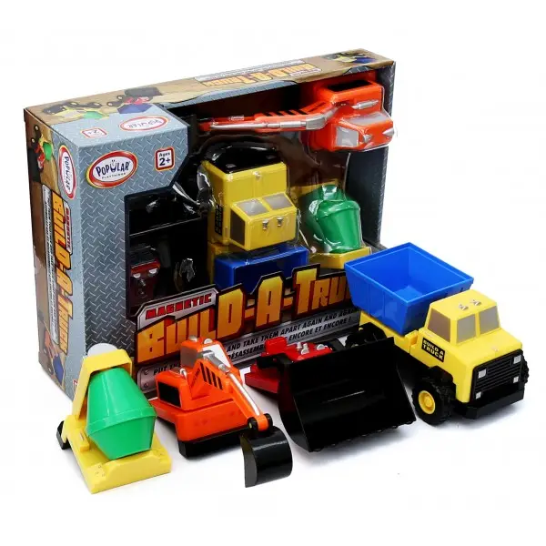 Popular Playthings Magnetic Build a Truck Construction 60401 4 Parça Oyuncak Araç
