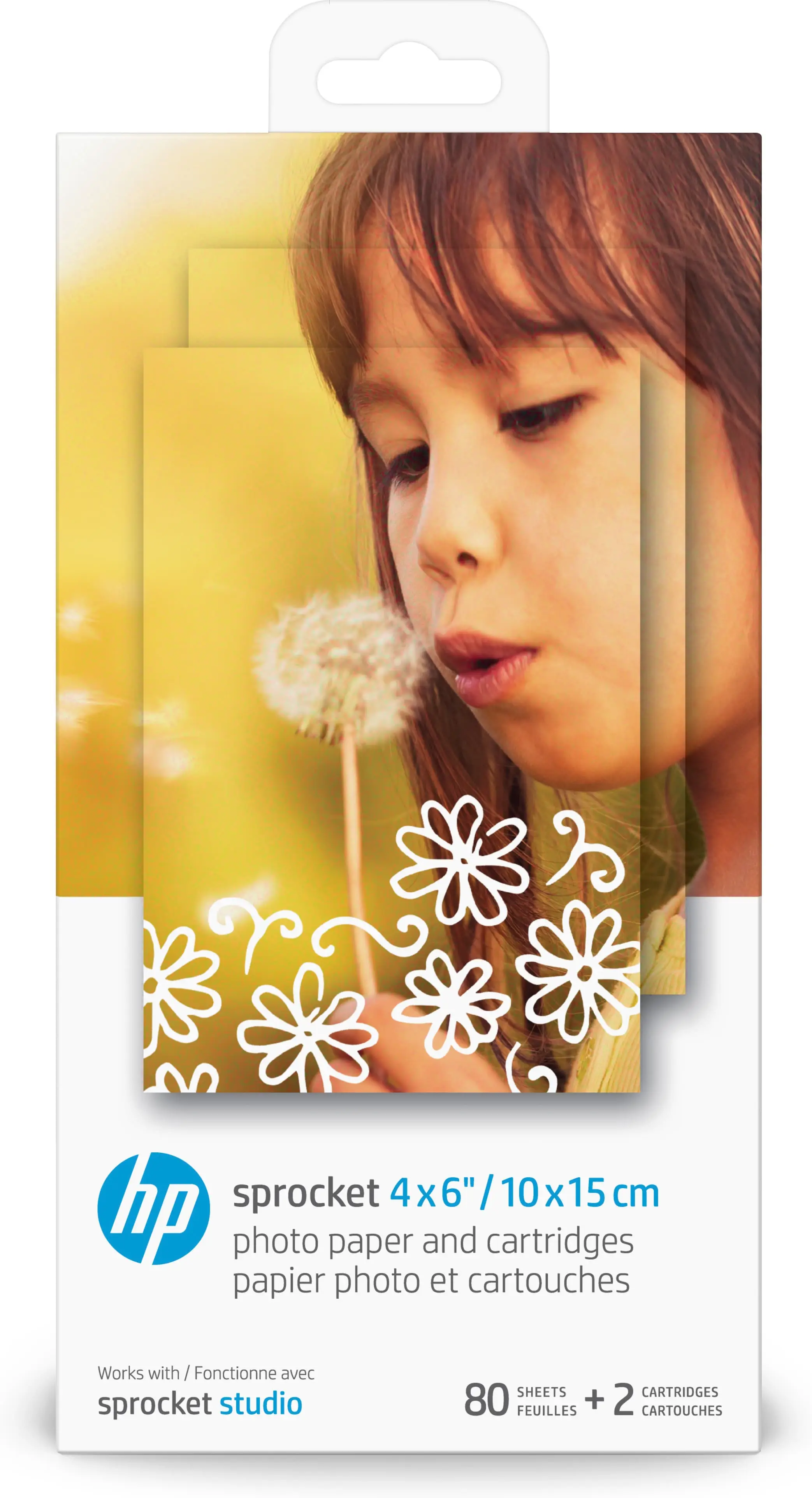 HP Sprocket 4 x 6 inç (10 x 15 cm) Fotoğraf Kağıdı ve Kartuş-80 yaprak 4KK83A