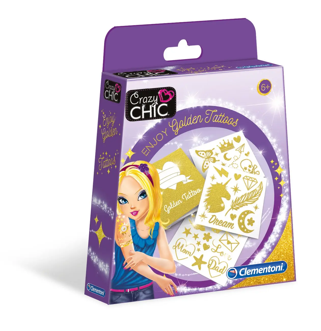 Clementoni En-Joy Golden Tattoo 18581 Geçici Dövme Kitleri