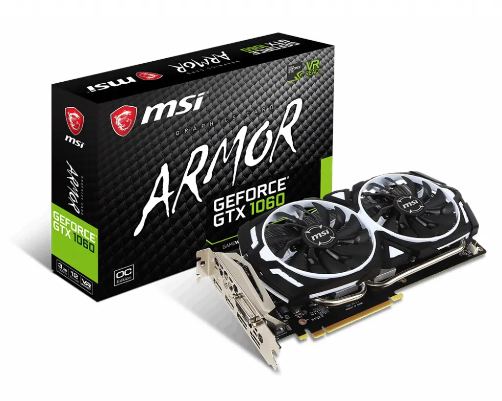 MSI GeForce GTX 1060 ARMOR 3G OCV1 3 GB GDDR5 Ekran Kartı