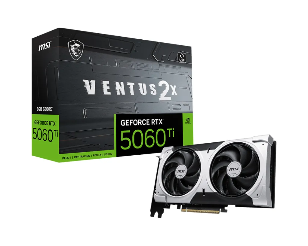 GERFORCE RTX 5060 TI 8G VENTUS 2X PLUS Ekran Kartı Görüntü Kartları