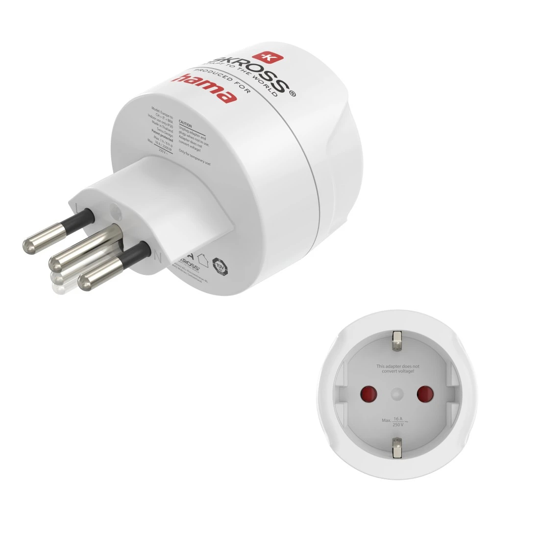 Hama 00223484 Güç Prizi Adaptörleri