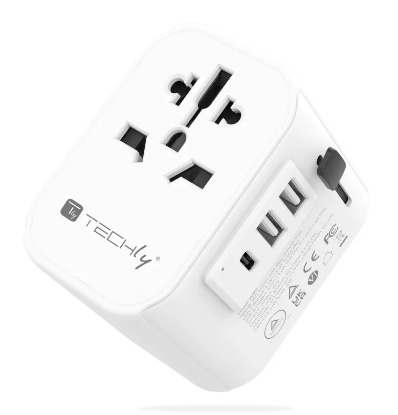 Techly I-TRAVEL-11TYWH Güç Prizi Adaptörleri