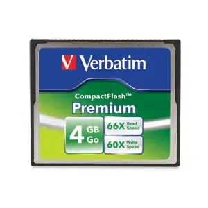 Verbatim Premium CompactFlash 4GB Memory Card 95500 Hafıza Kartı