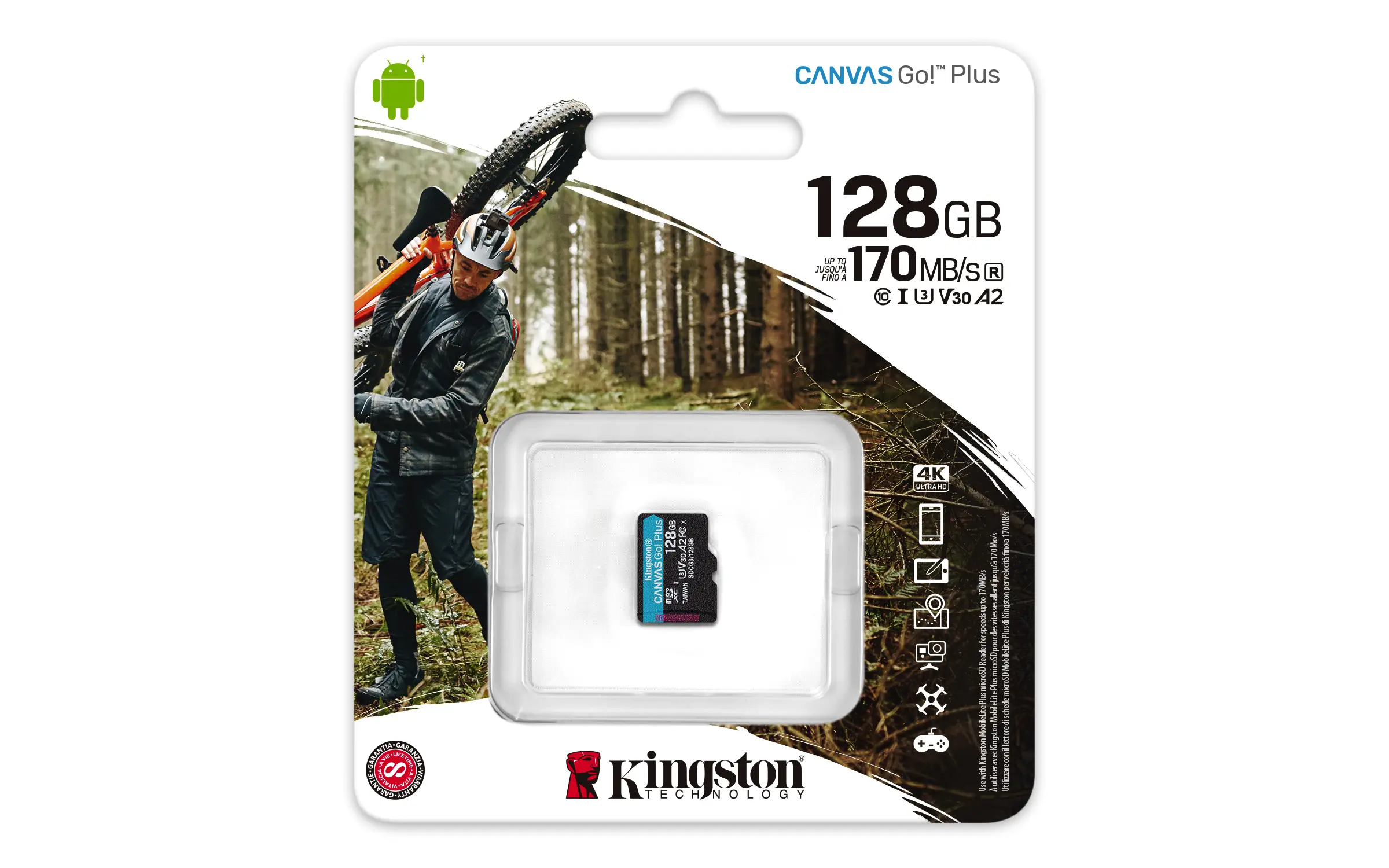 Kingston Technology Canvas Go! Plus 128 GB SDCG3/128GBSP Thumbnail 2