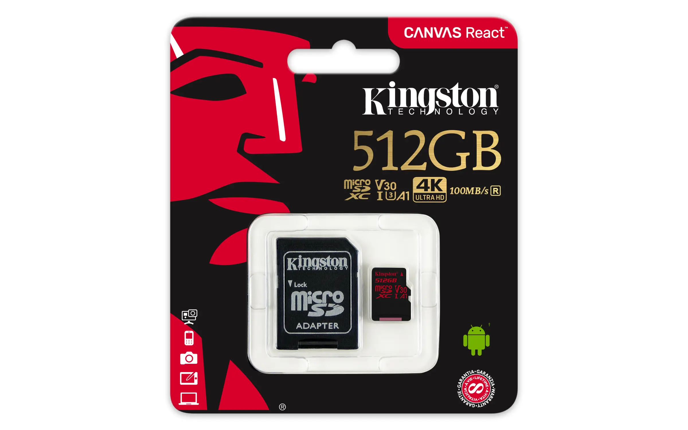 Kingston Technology Canvas React 512 GB SDCR/512GB Thumbnail 2