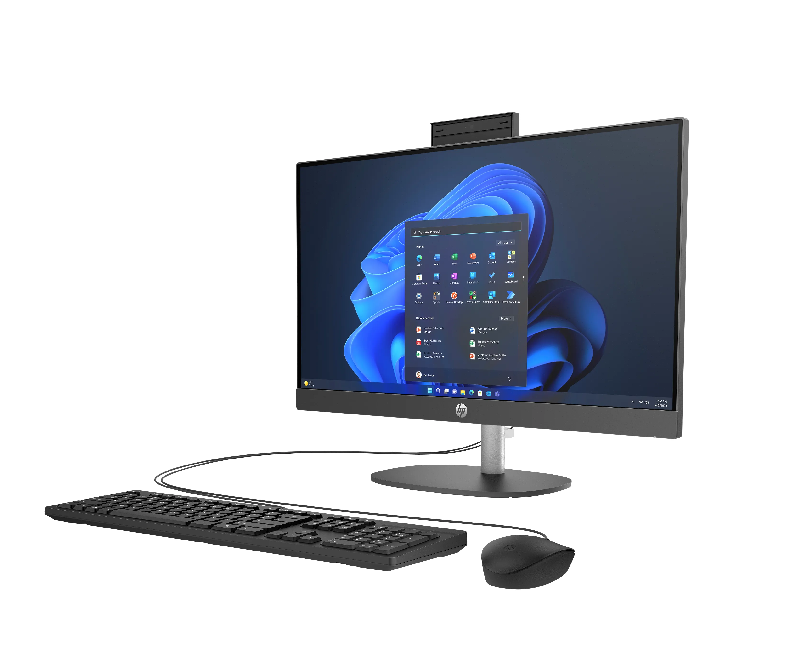 HP ProOne 240 G10 B70VFAT 23.8 inç FHD i5-1334U 16 GB RAM 512 GB SSD All-in-One Bilgisayar Thumbnail 3
