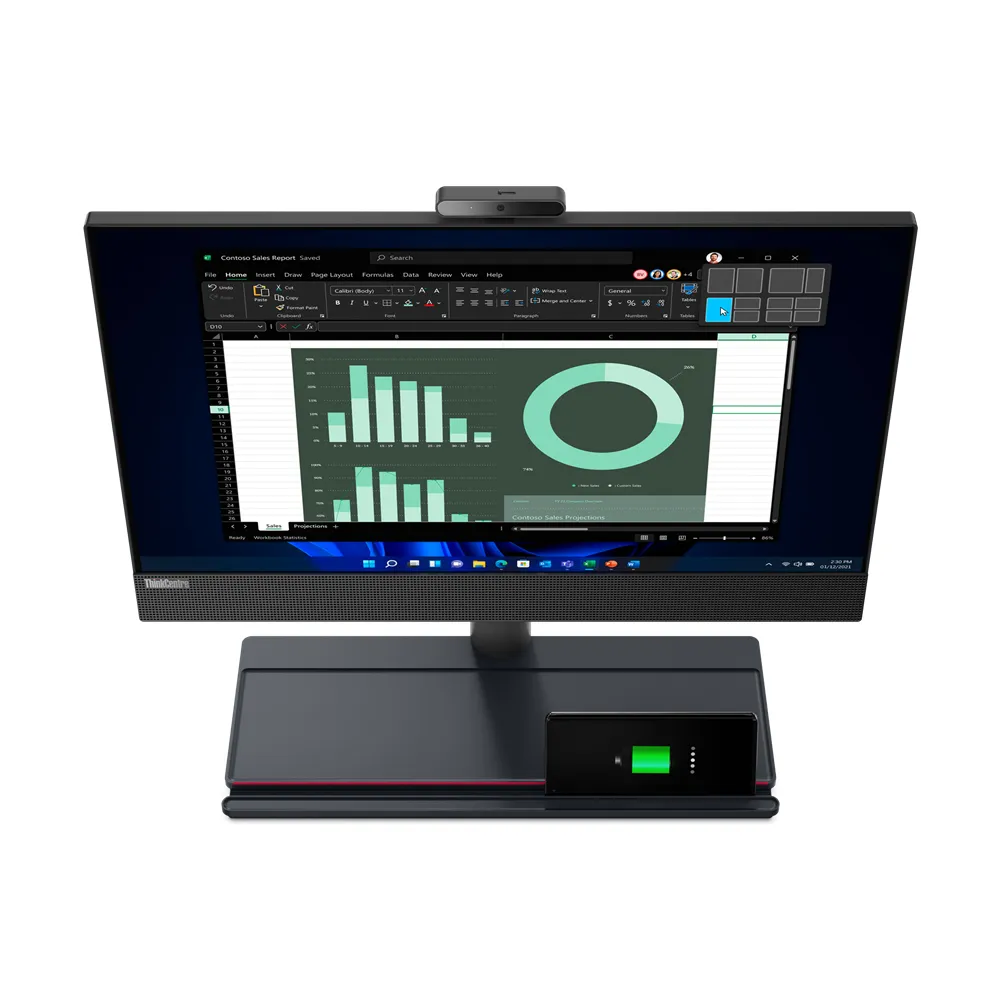 Lenovo ThinkCentre M90a Pro 11VA004VUS 23.8 inç QHD i5-12500 16 GB RAM 512 GB SSD All-in-One Bilgisayar Thumbnail 1