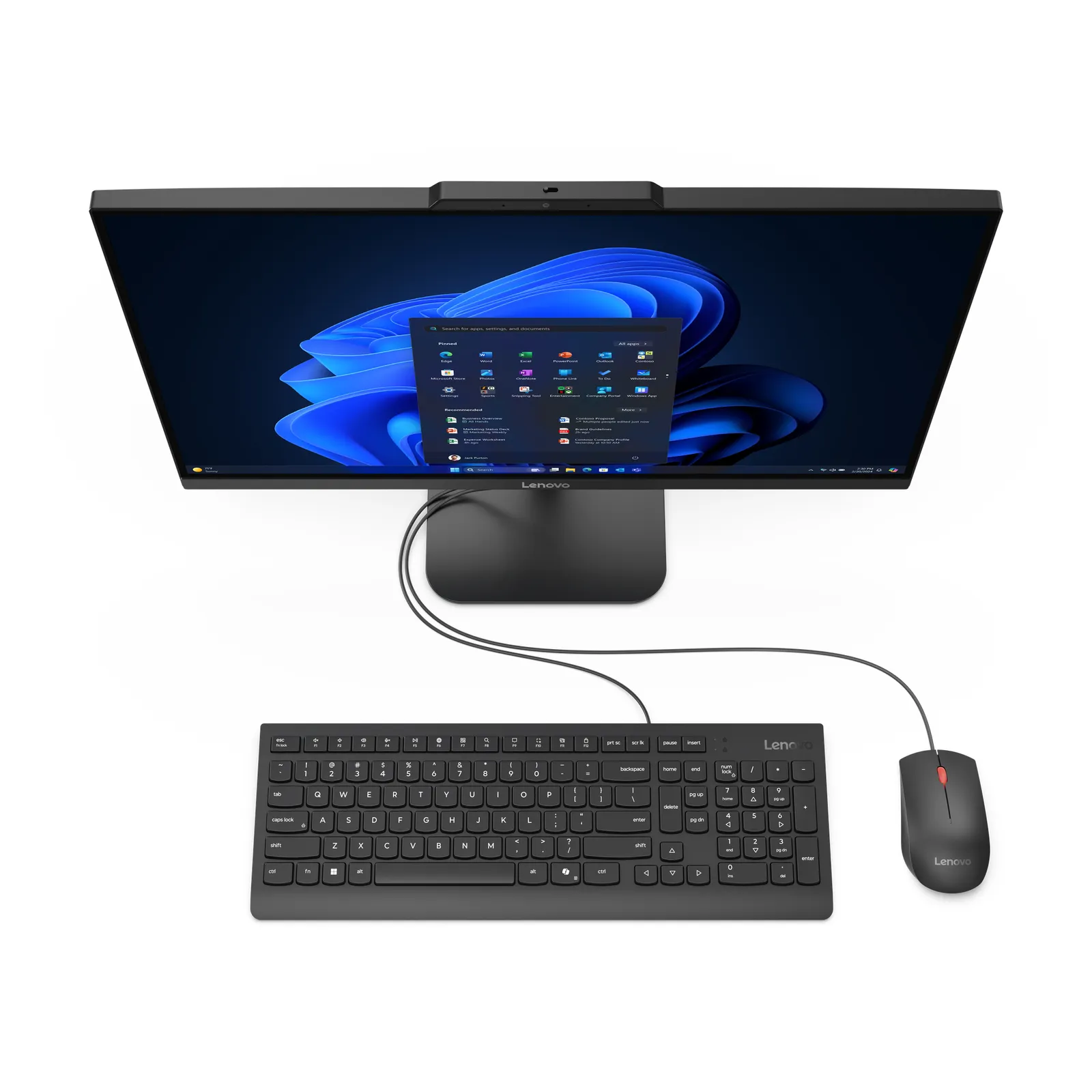 Lenovo V100 13BE0058UX 23.8 inç FHD N100 8 GB RAM 512 GB SSD All-in-One Bilgisayar Thumbnail 1