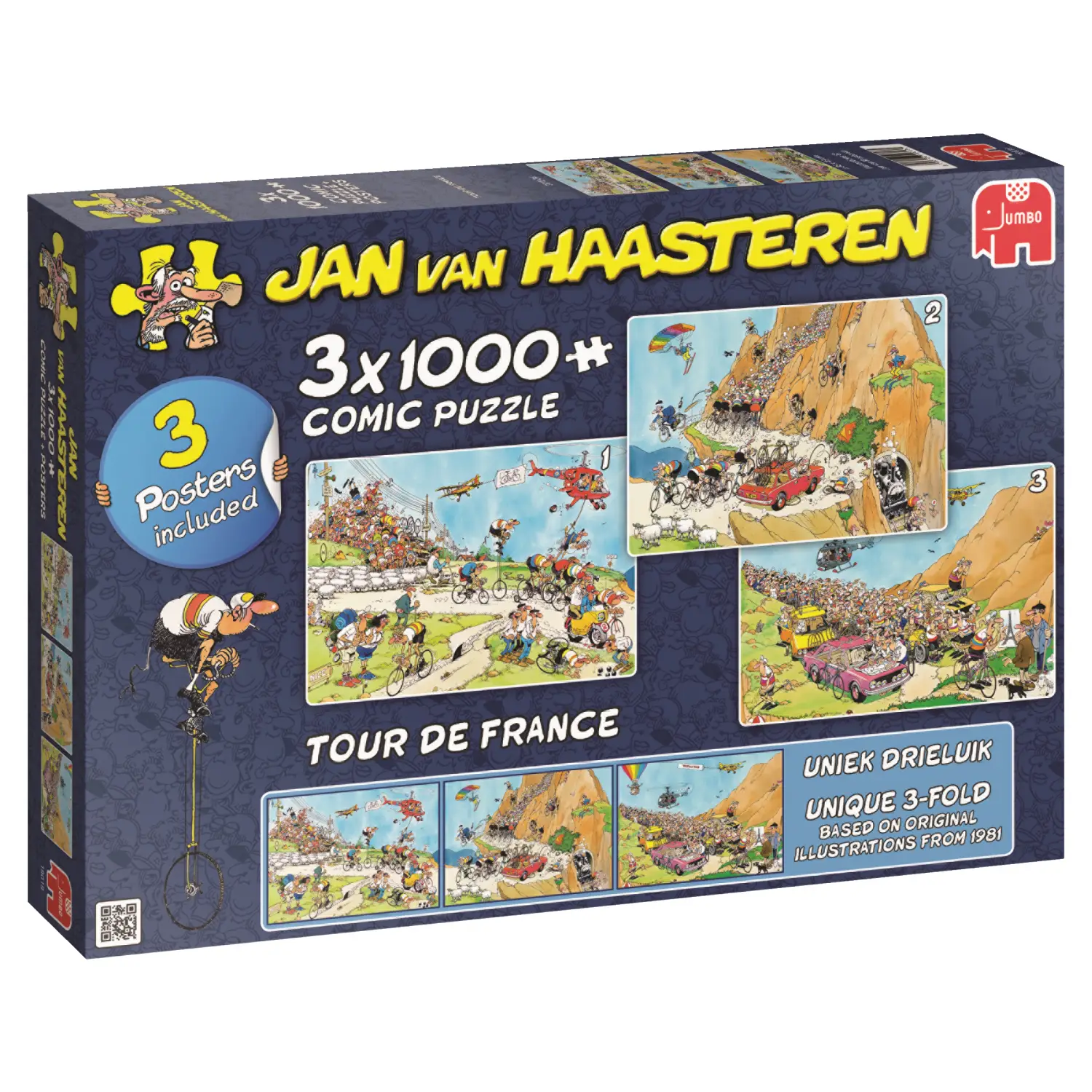 Jumbo Tour de France triptych 1000 Parça 19019 Puzzle
