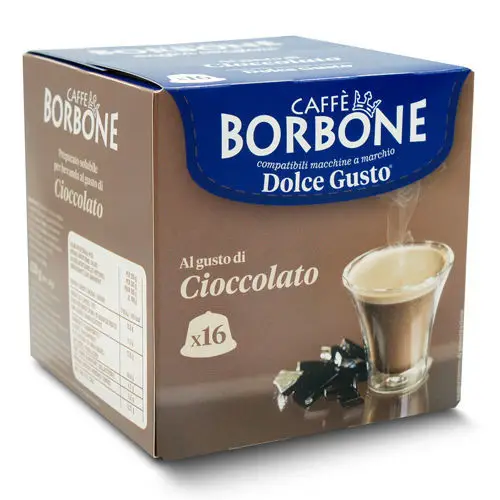 Caffè Borbone al gusto di Cioccolato 16BORBONECIOCCOLATODG Içilebilir Çikolata, Kakao & Maltlı Içecekle