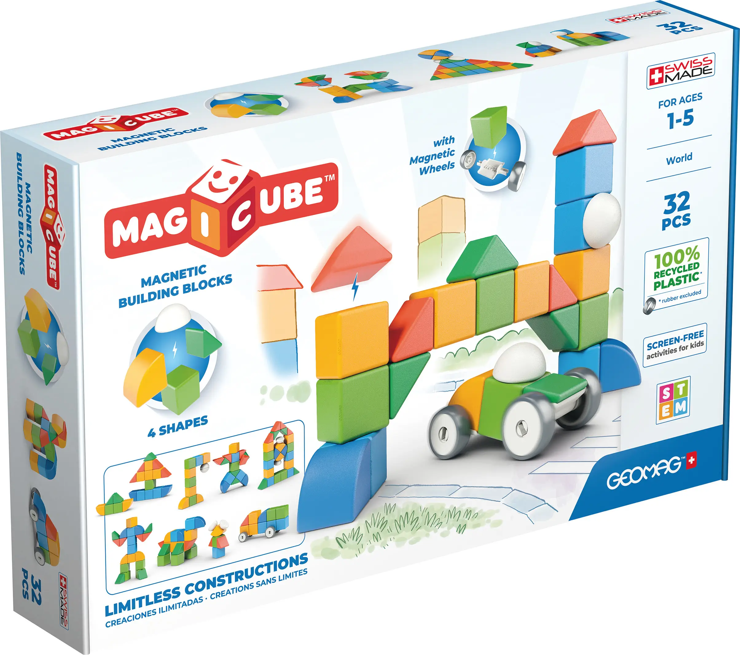 Geomag 4 Shapes Recycled World GM203 İnşaat Yapı Oyuncakları