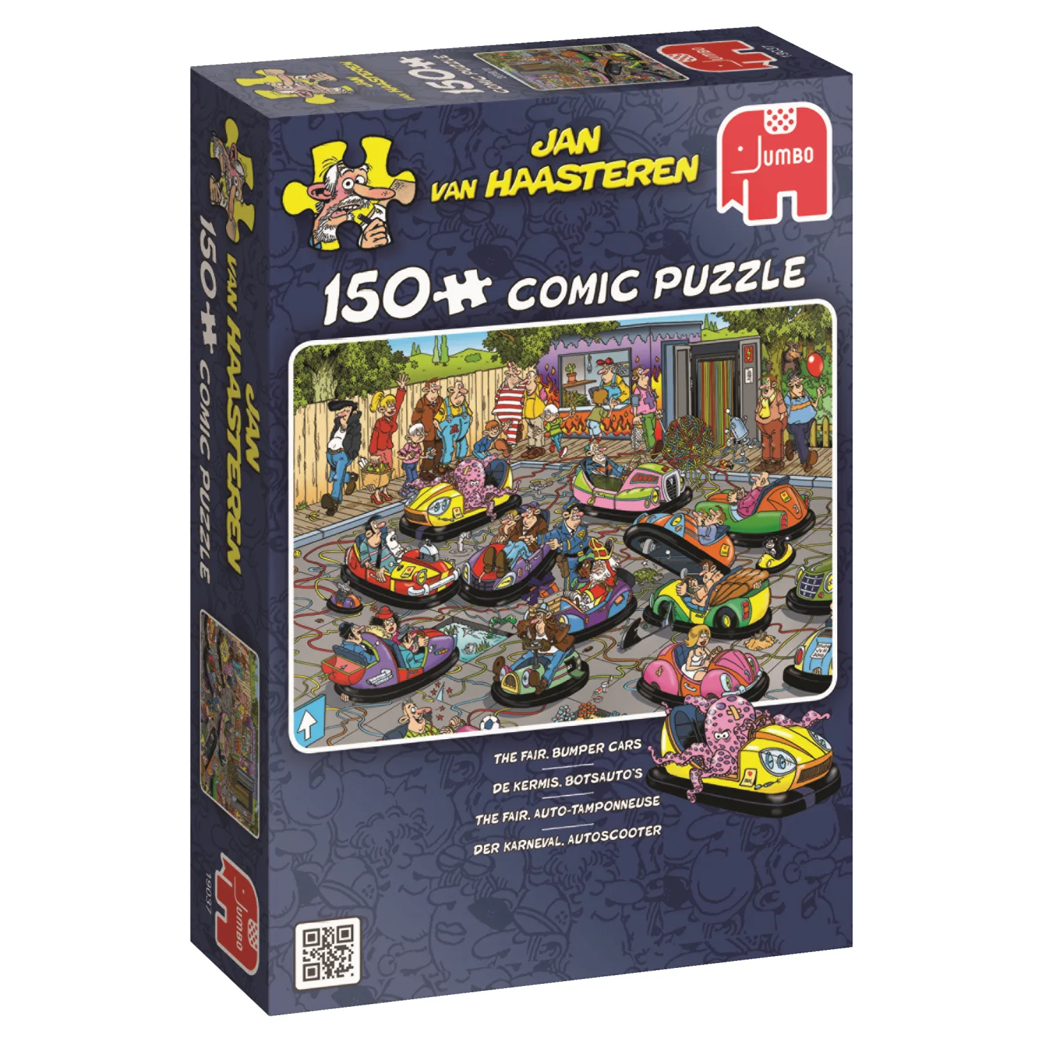 Jumbo The Fair, Bumper Cars 150 Parça 19037 Puzzle İnşaat Yapı Oyuncakları