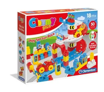Clementoni Clemmy Plus Play Set- Fun Race 17142 İnşaat Yapı Oyuncakları