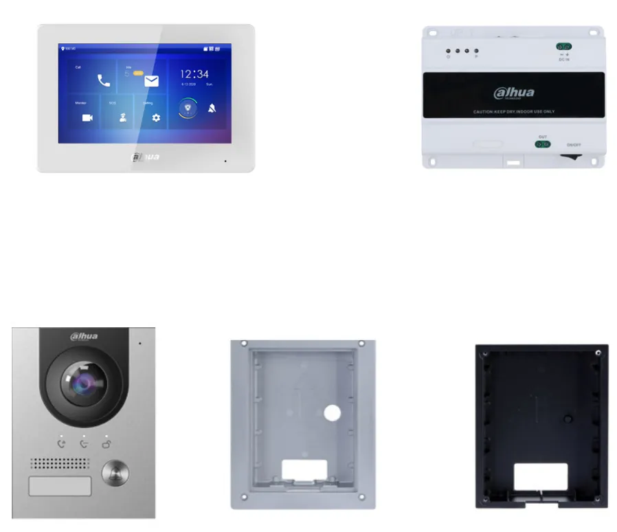 Dahua Technology 2-wire IP Villa Door Station & Indoor Monitor DHI-KTD01L(F) İnterkom Sistem Aksesuarları