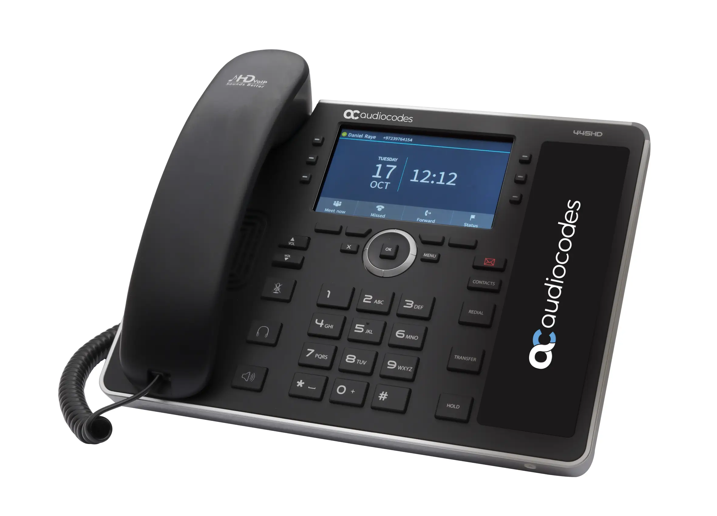 AudioCodes 445HD UC445HDEPSG-BW-R IP-Telefon