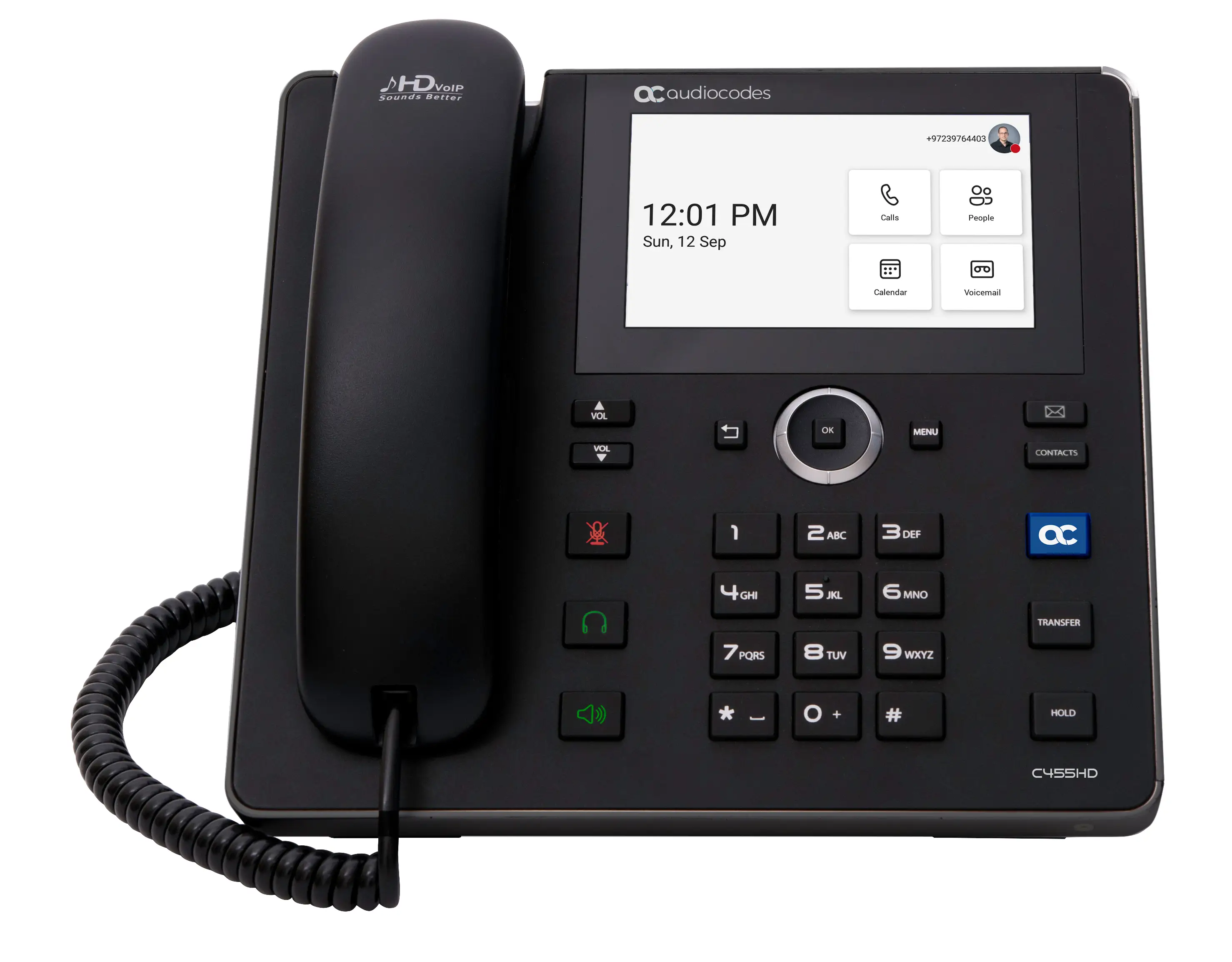 AudioCodes C455HD TEAMS-C455HD-DBW-TAA IP-Telefon