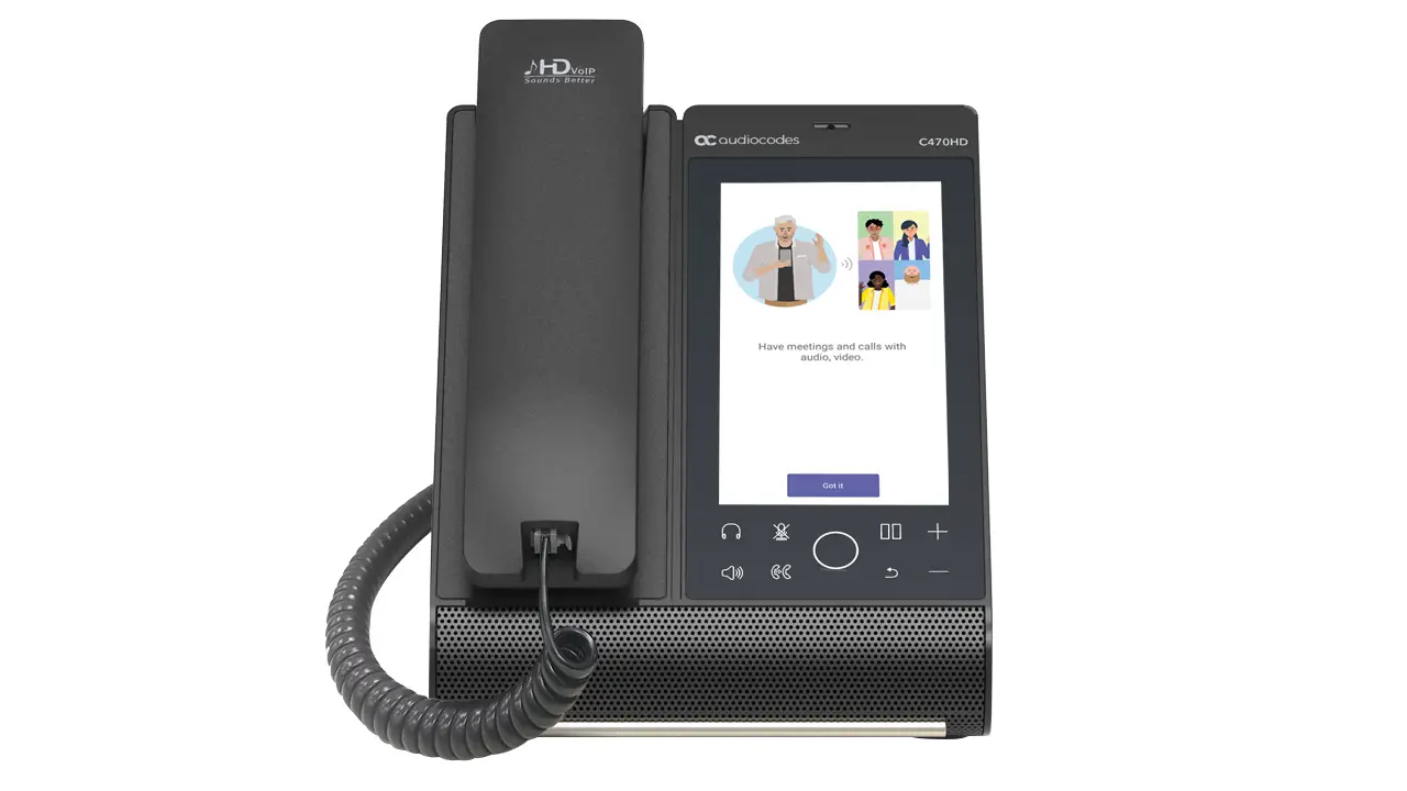 AudioCodes C470HD TEAMS-C470HD-DBW IP-Telefon