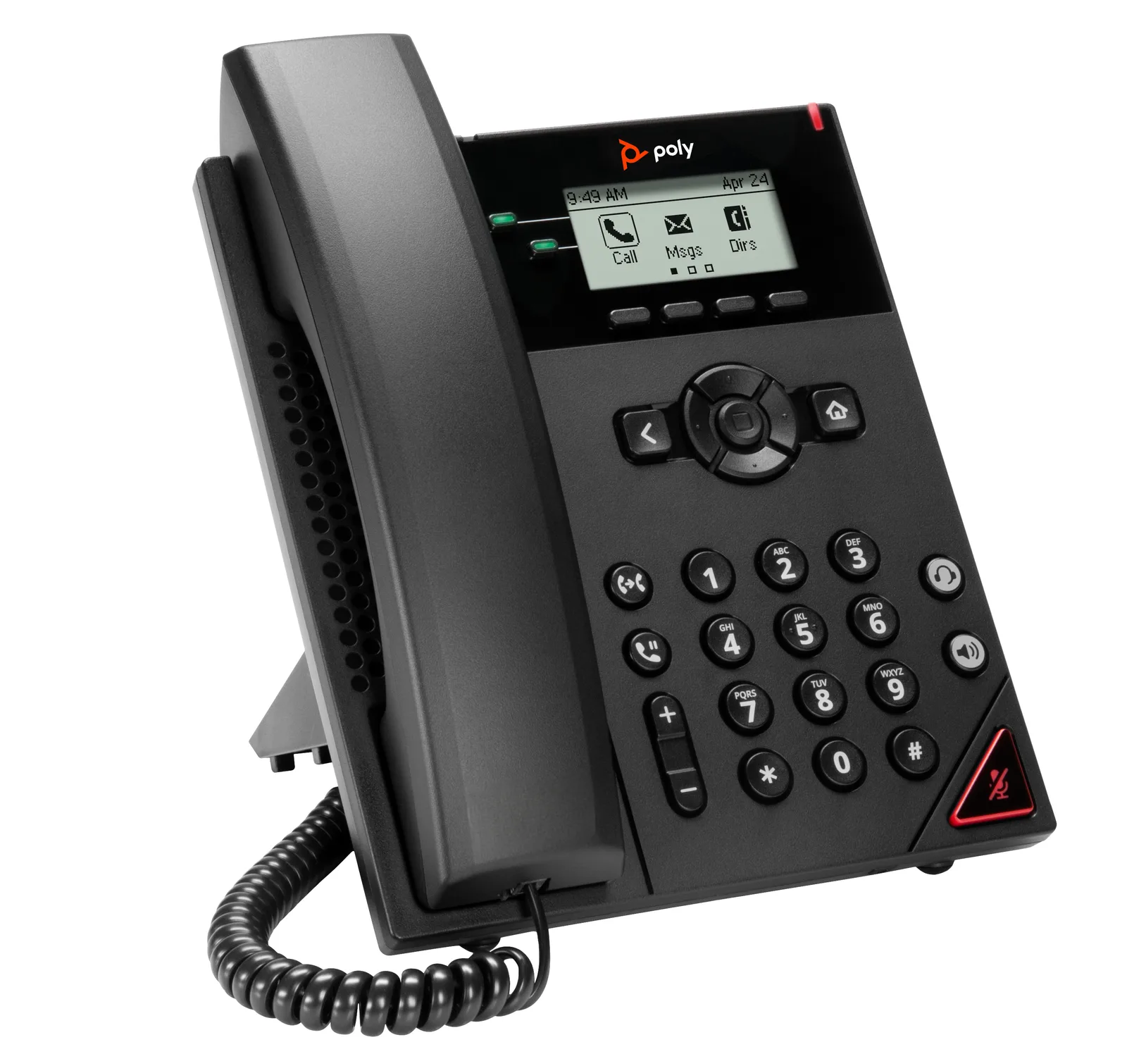 HP Poly VVX 150 2 Hatlı IP Telefon ve PoE etkin 911N0AA Thumbnail 1