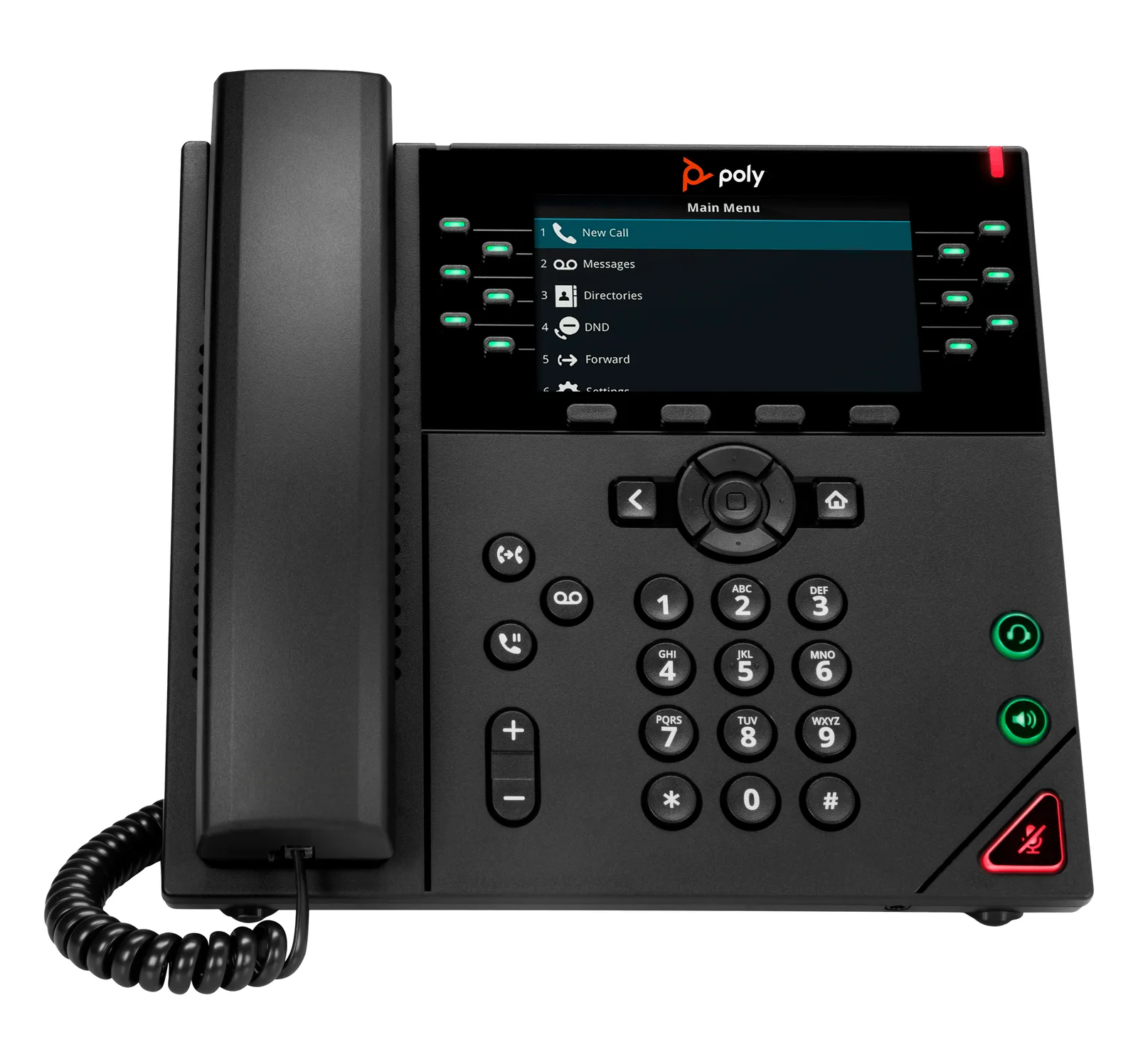 HP Poly VVX 450 12-Line IP Phone and PoE-enabled GSA/TAA 89B75AA IP-Telefon