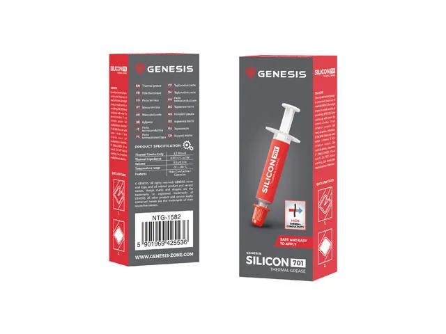 GENESIS SILICON 701 NTG-1582 Isı Alıcı Bileşimleri