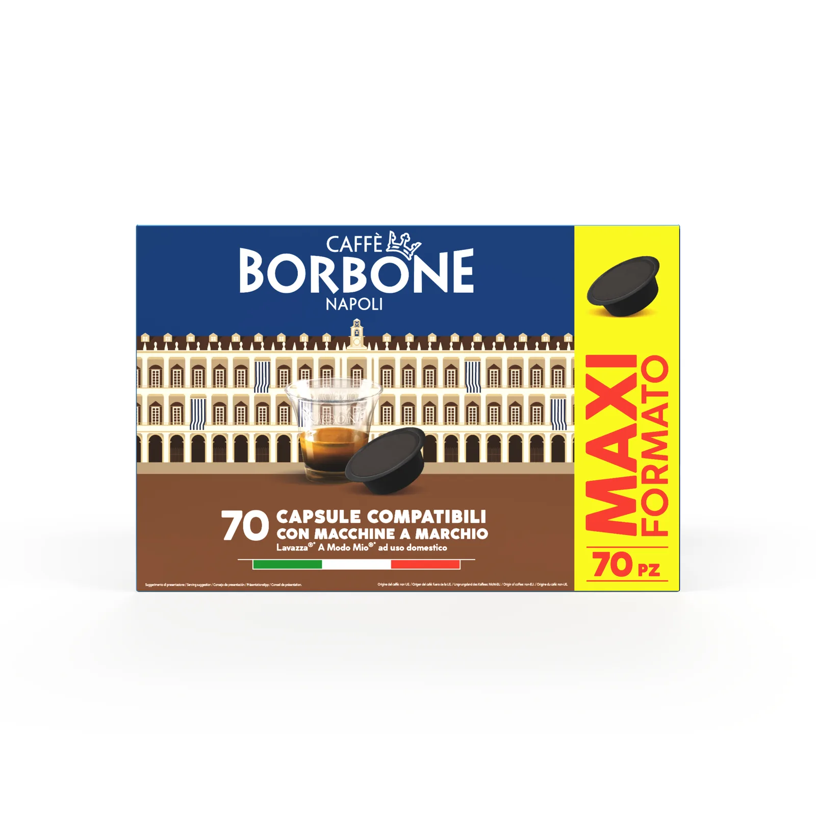 Caffè Borbone AMSNERADECISA70P Kahve Kapsülleri & Podları