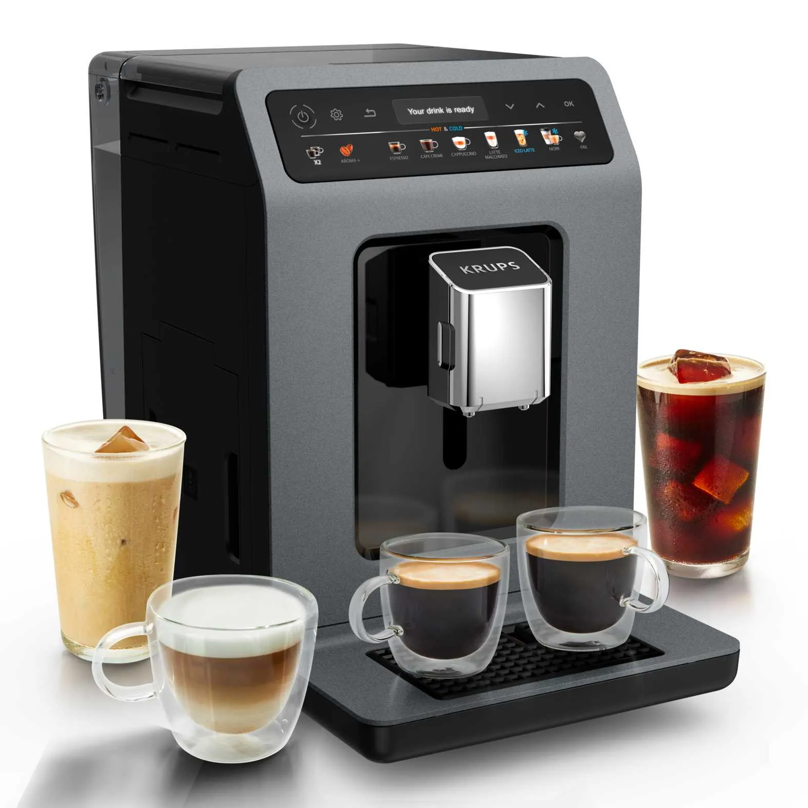 Krups Evidence Hot & Cold EA898GF0 Tam Otomatik 2.5 L Espresso Makinesi Kahve Makinesi