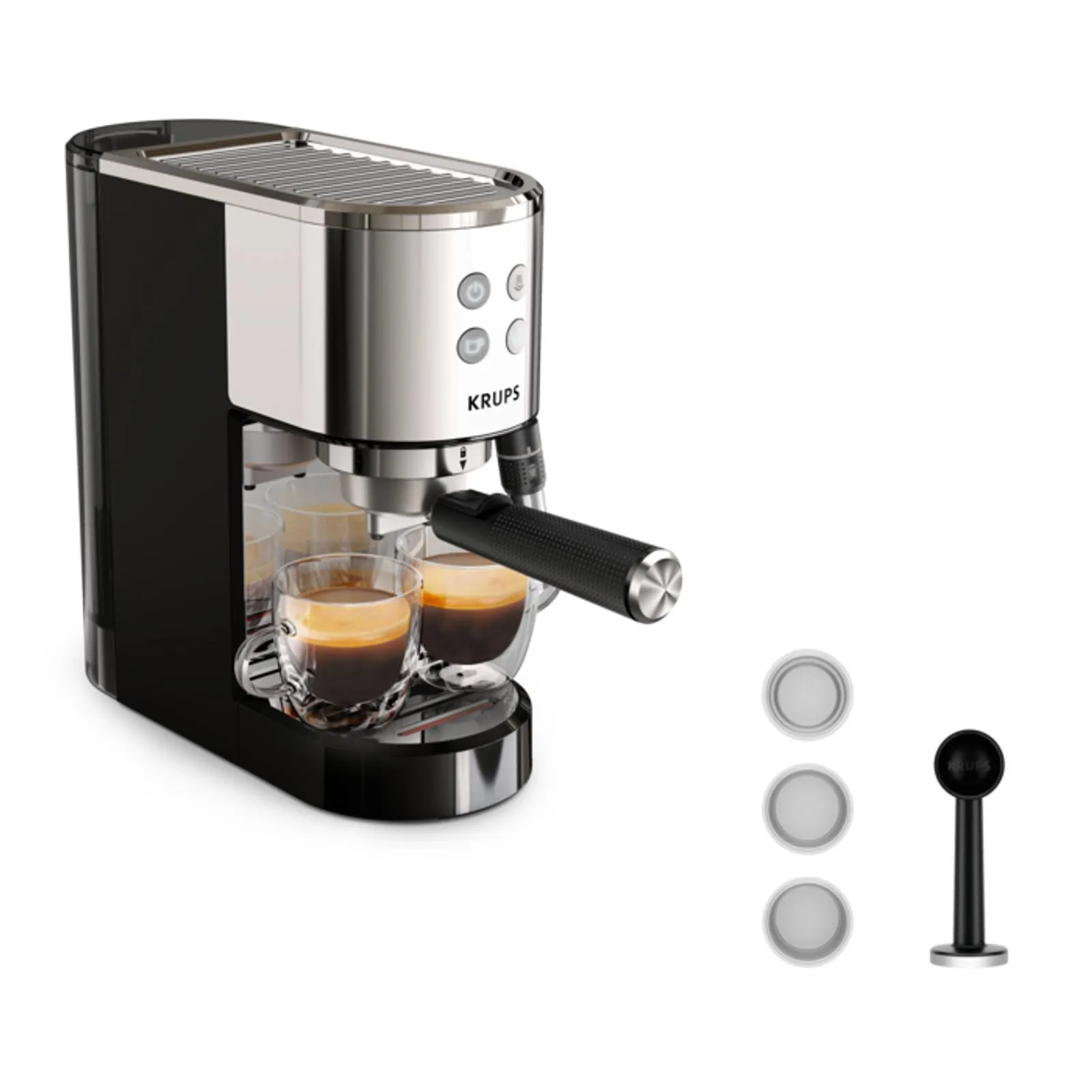 Krups Virtuoso XP444C10 Yarı Otomatik 1 L Espresso Makinesi Kahve Makinesi