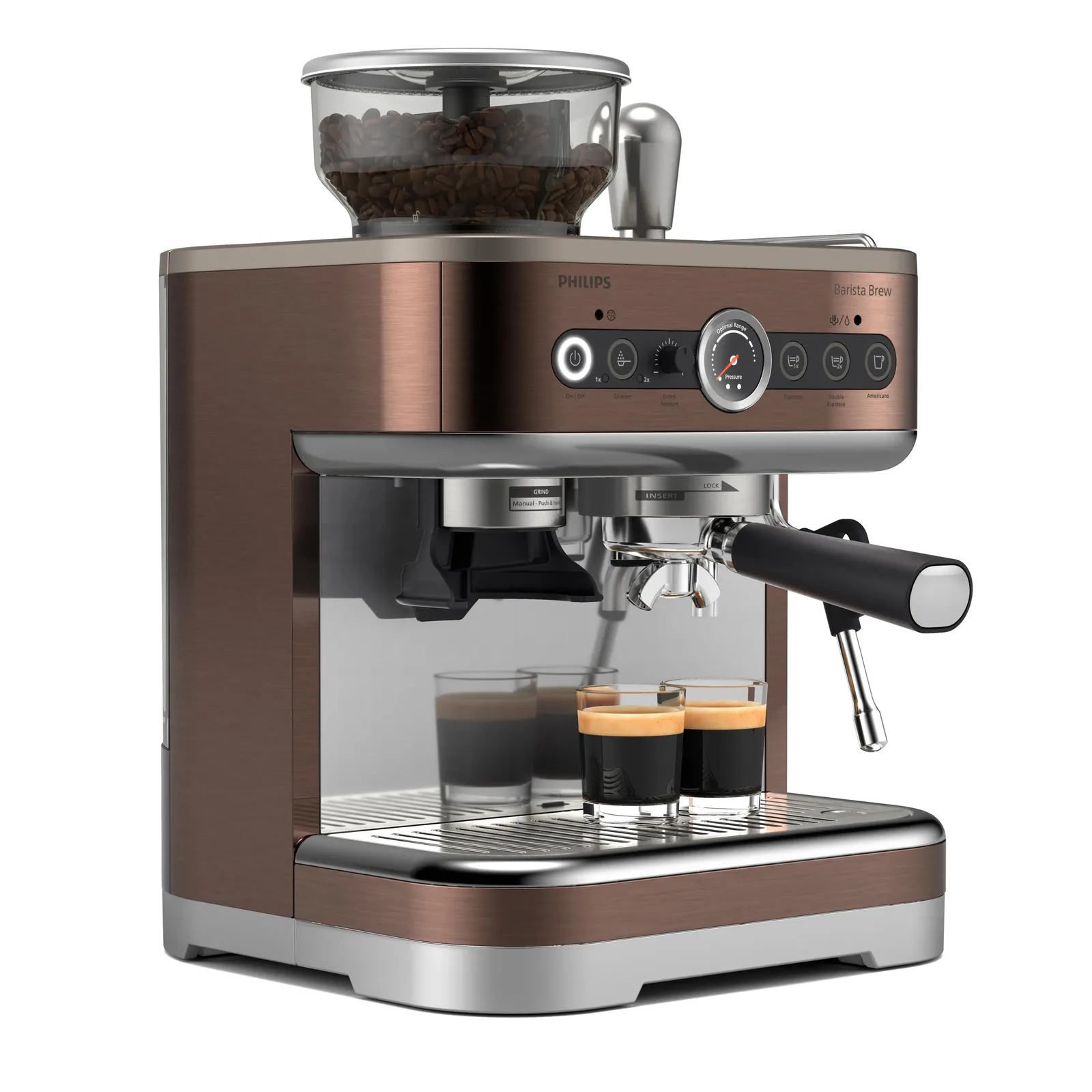 Philips Barista Brew PSA3228/41 Yarı Otomatik 2.3 L Espresso Makinesi Thumbnail 4