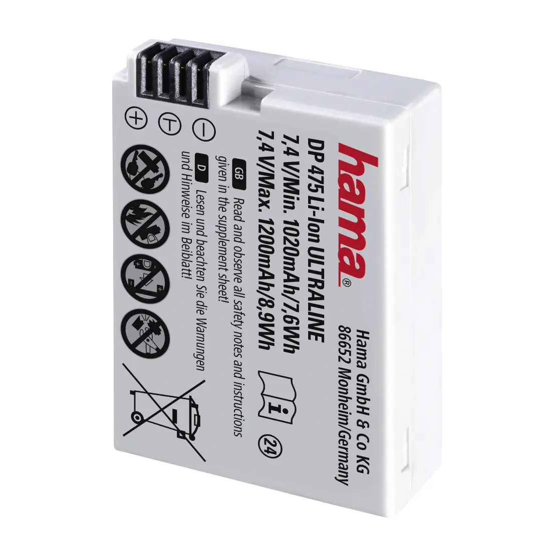 Hama DP 475 1200 mAh 00077475 Kamera/Kayıt Bataryaları