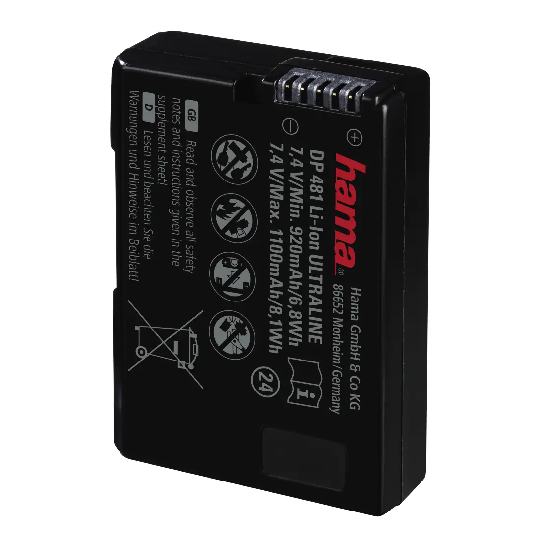Hama DP 481 1100 mAh 00077481 Kamera/Kayıt Bataryaları