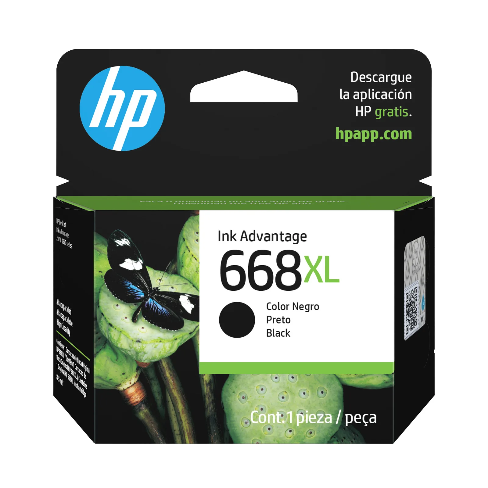 HP 668XL Siyah Orijinal Mürekkep Avantajlı Kartuş 7FP39VL