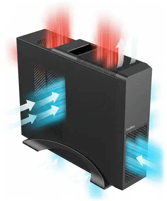 CoolBox PC micro ATX T313 Slim COO-PCT313-BZ Thumbnail 5