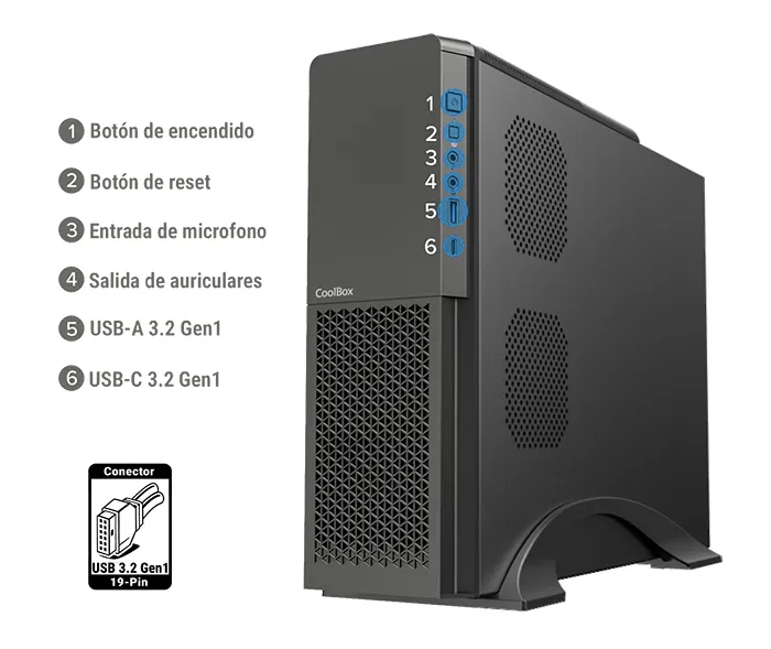 CoolBox PC micro ATX T313 Slim COO-PCT313-BZ Thumbnail 8