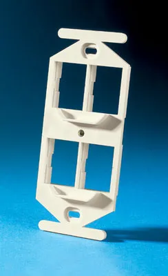 Legrand TracJack 106-Type Frame, Four-Port, Wiremold Ivory 40800019-99 Keystone Modül Aksesuarları