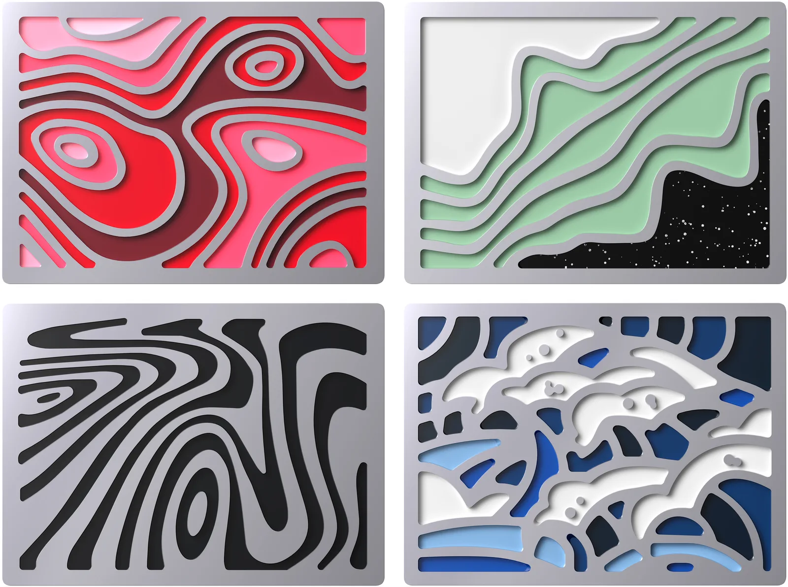 HyperX Badge Pack - Abstract Magnetic Badges 85U20AA Klavye Aksesuarları