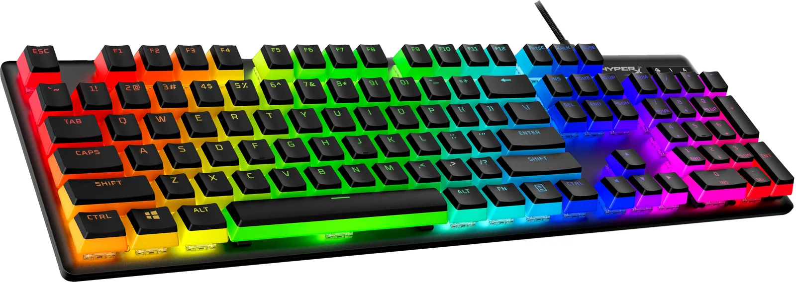 HyperX Pudding Keycaps 2 - Full Key Set - PBT - Black (US Layout) 7G8K1AA Thumbnail 1