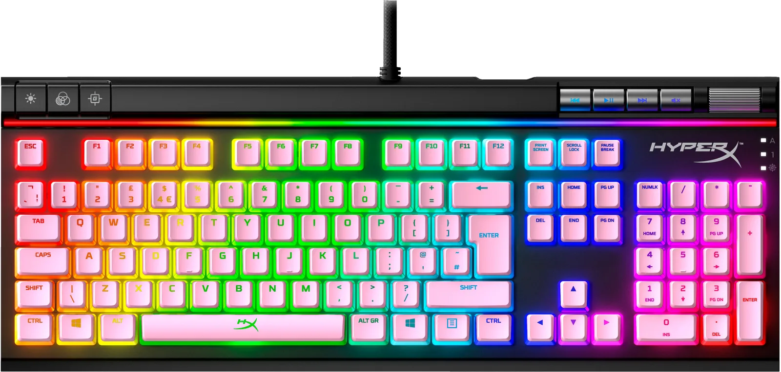 HyperX Pudding Keycaps - ABS - Pink 644H8AA Klavye Aksesuarları